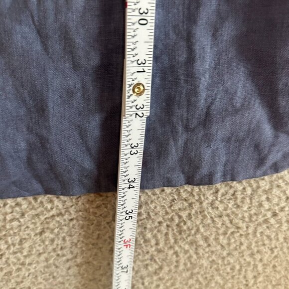 Heartland of Ithaca Linen Dress Oversized Pockets Coastal Boho Lagenlook - Picture 4 of 11